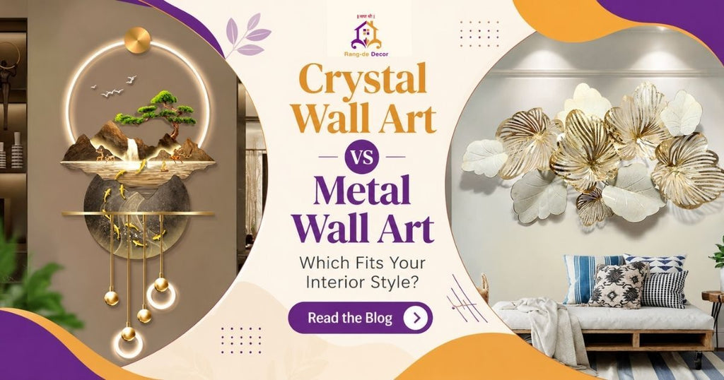 Crystal Wall Art vs Metal Wall Art: Which Fits Your Interior Style?