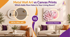Metal Wall Art for Living Room vs Canvas Prints: Which Adds More Value?