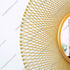 Lattice Round Mirror - Golden