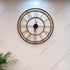 Golden Analog Round Clock