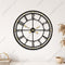 Black with golden Numeric Round Clock