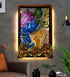 Beautiful Radha Krishna Metal Wall Art with led