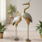 Handcrafted metallic swan- Set of 2