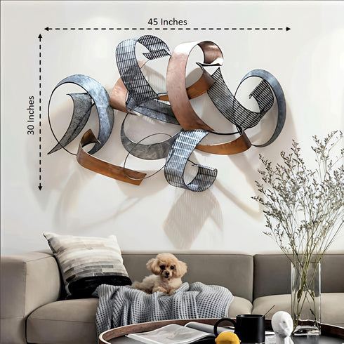 3D abstract metal Wall Art