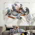 3D abstract metal Wall Art