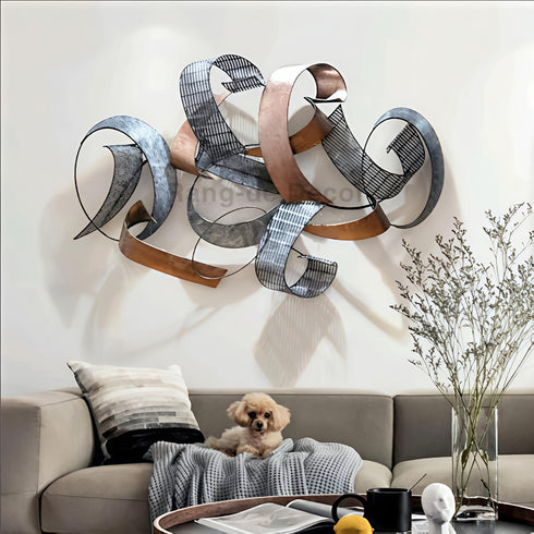 3D abstract metal Wall Art