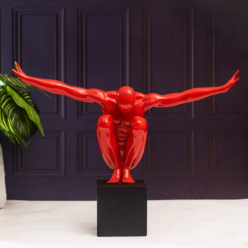 Red Motion Decor Piece