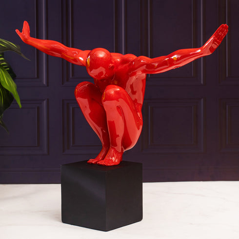 Red Motion Decor Piece