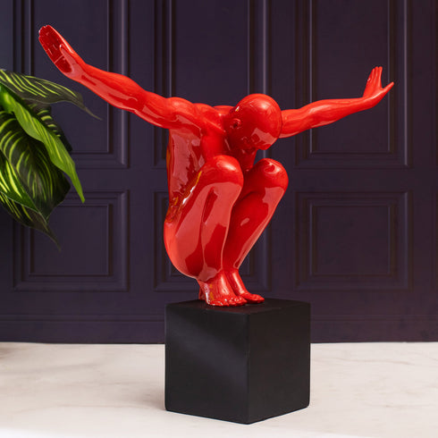 Red Motion Decor Piece