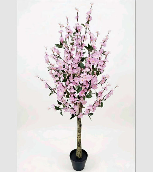 Pink Cherry Blossom Artificial Plant (Sakura tree)- 57 inch (Natural feel)