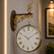 Heritage Dual Dial Station Clock With Deer