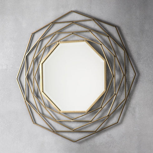 Golden Round geometric mirror- 24 inches dia