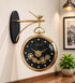 Dual Dial Station Clock with Moving Gear