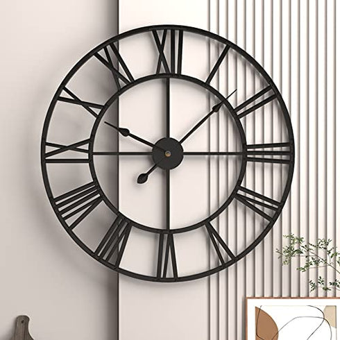 Black Round Wall Clock