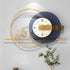White and blue contemporary wall clock imported