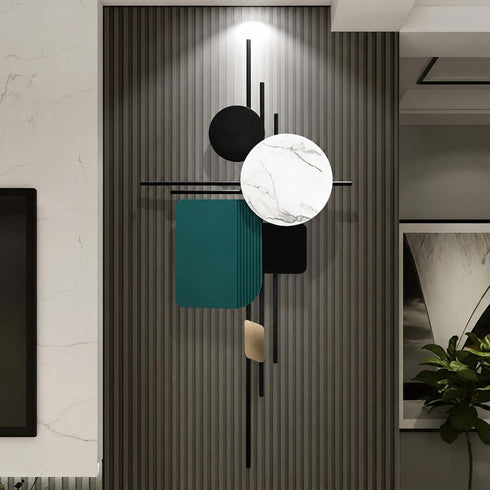Geometric Fusion Metal Wall art- Style 2