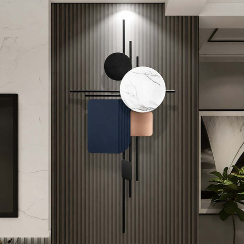 Geometric Fusion Metal Wall art- Style 2