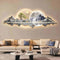 Landscape crystal wall art with LED- Style 2