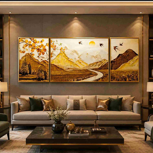 Nature Harmony Crystal Painting- Set of 3