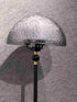 Opal Glow Floor Lamp- Black
