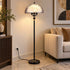 Opal Glow Floor Lamp- Black