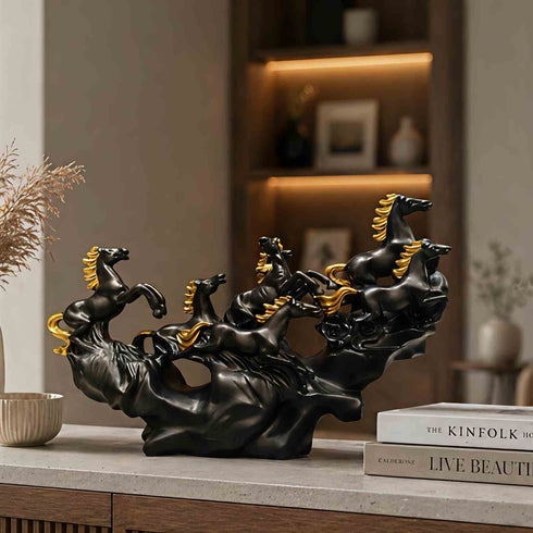 Majestic Gallop Horse Sculpture (7 horses)