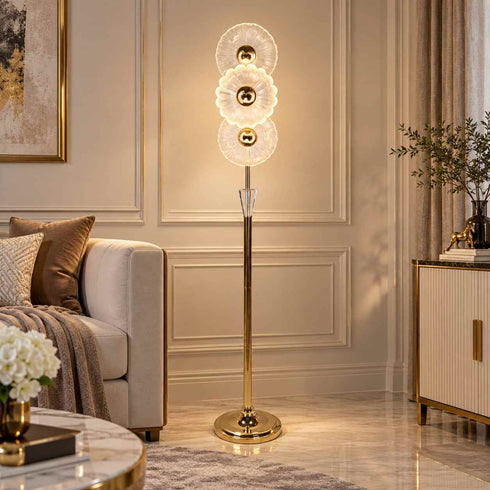 Golden Blossom Floor Lamp