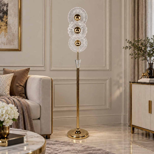 Golden Blossom Floor Lamp