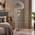 Grey Feather Floor Lamp