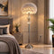 Grey Feather Floor Lamp
