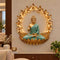 Flower wall art with buddha with led