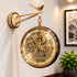 Royal Bird Dual Dial Station Clock - Moving Gear