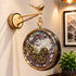 Imperial Globe Dual Dial Station Clock - Moving Gear