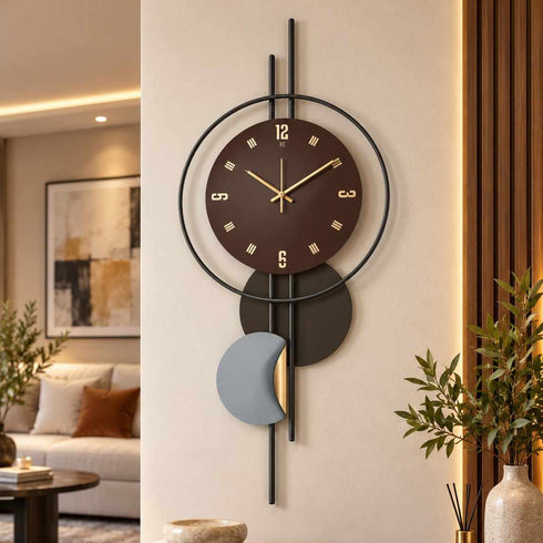 Modern wall clock for living room- 20*48 inch