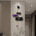 Minimalist Purple and Black Metal Wall Clock