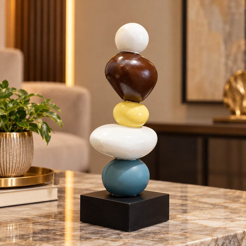 Minimalist Stacked Stone Decor Artifacts