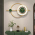 Green and white designer wall clock imported