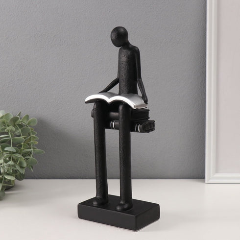 Reading a Book Decorative Artifacts- set of 2