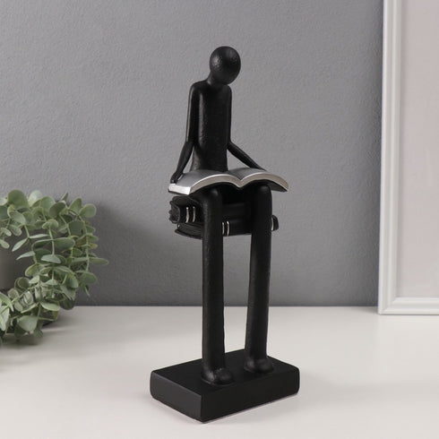 Reading a Book Decorative Artifacts- set of 2