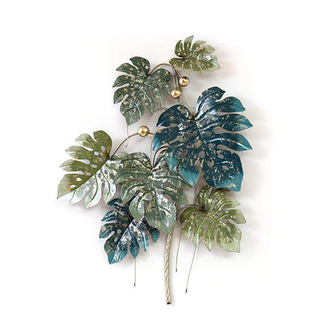 Tropical leaf Metal Wall Art