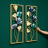 Blue Floral Frame Metal Wall Art- Set of 2