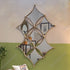 7 Diamond shaped Mirrors Metal Wall Art- Gold