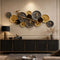Luxury Metal Plates Wall Art Decor for Living Room, Dining Room & Hotel Office