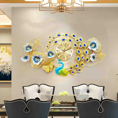 Beautiful Peacock Wall Clock
