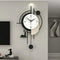 Black and White colour metal wall clock