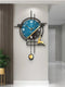 Black and Blue colour metal wall clock