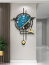 Black and Blue colour metal wall clock