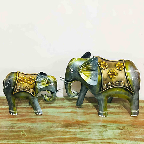 Colourful Elephants - Set of 2
