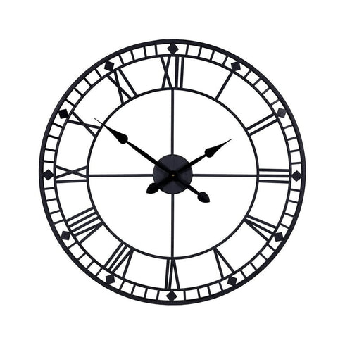Black Analog Round Clock