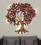 Maroon Tree metal Wall Art with LED